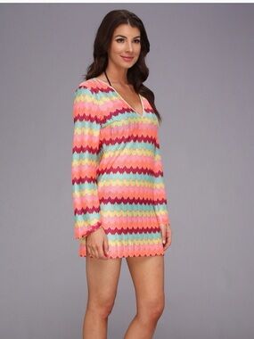 Luli Fama La Fama Plunge Dress Multicolor Medium